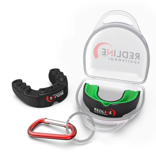 Vista 10 de Protector bucal Redline Sportswear con estuche ventilado - Protección para todos los deportes de contacto, Azul