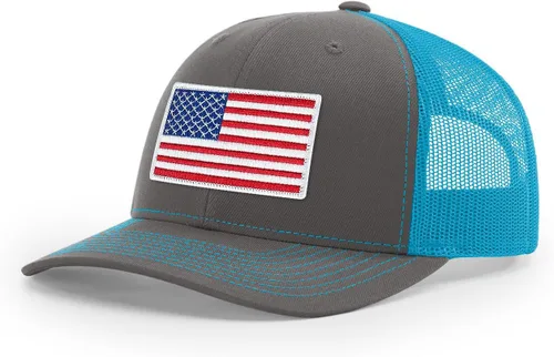 Vista 121 de Joe's USA Richardson 112 - Gorras de camionero con parche gráfico personalizado - Gorras estructuradas de cinco y seis paneles Richardson Premium