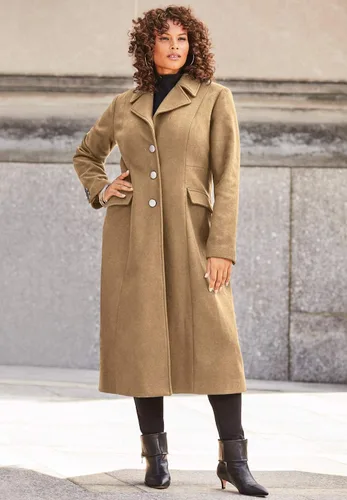 Vista 6 de Roaman's Women's Plus Size Long Wool-Blend Coat