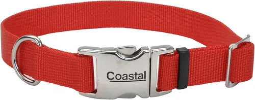 Vista 19 de Coastal Collar de perro ajustable para mascotas con hebilla de metal, cómodo collar de perro resistente a la decoloración con cierre a presión Negro