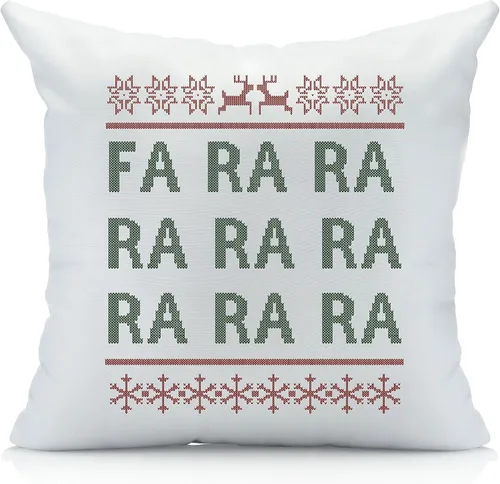 Vista 14 de Oh, Susannah Funda de almohada de 18 x 18 pulgadas con texto en inglés "Baby Its Cold Outside So Let's Cuddle", funda de almohada de Navidad