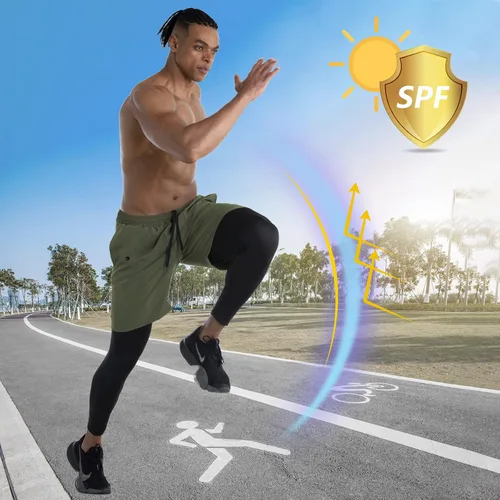 Vista 4 de WIRIST Workout Pants for Men, Gym Athletic Compression Pants Men, 2 in 1 Running Pants Men with Towel Loop