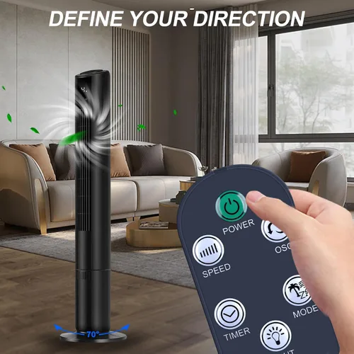 Vista 3 de RETROSUN Mando a Distancia de Repuesto para Ventilador de Torre Oscilante Mollie A12-TF-003-BK A12-TF-002-SG A12-TF-004-SG, para Athena Collection
