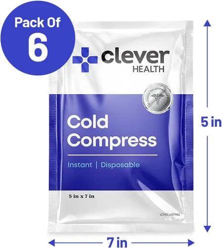Vista 3 de Paquete frío instantáneo Bolsas de hielo desechables – Terapia de frío – para lesiones, hinchazón, inflamación, distensiones musculares