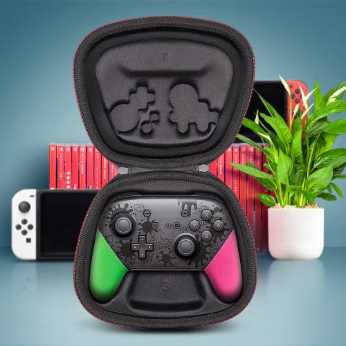 Vista 2 de sisma Switch Controller Case Compatible with Official Nintendo Switch Pro Controller, Game Controller Holder Protective Cover Travel Storage Case