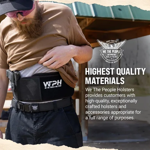 Vista 7 de We The People Holsters - Funda de banda abdominal universal para porte oculto