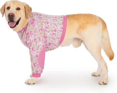 Vista 7 de Camisa de recuperación para perros para piernas delanteras, codos para perro, funda para proteger los codos y brazos, deja de lamer