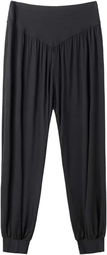 Vista 97 de Pantalones de algodón modal para mujer de AvaCostume, pantalones suaves para practicar yoga o deportes.
