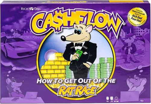 Vista 6 de Rich Dad Cashflow Juego de mesa How to Get Out of The Rat Race, versión para adultos y niños, divertidos y educativos juegos de aprendizaje