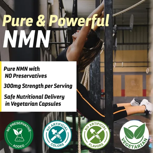 Vista 5 de Dr's Hope NMN Supplement- 300 mg 60 cápsulas vegetales NAD+ Booster y apoya el envejecimiento activo y la salud vascular 30 porciones 2