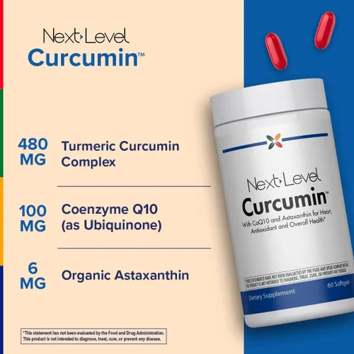 Vista 3 de Stop Aging Now - Suplemento complejo de curcumina de cúrcuma - con pimienta negra - 60 cápsulas blandas