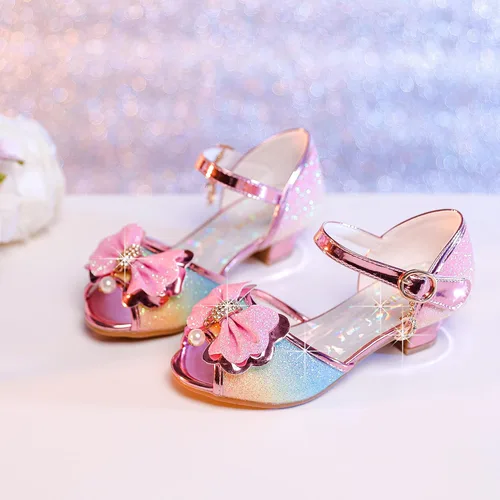 Vista 3 de Osinnme - Sandalias de boda para niña pequeña y grande
