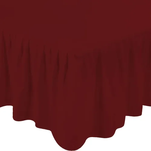 Vista 6 de 1Pc Ruffled Bed Skirt Twin Size Black Color 14 Inch Drop 600 Thread Count Dust Ruffle with Platform, Wrinkle and Fade Resistant Negro