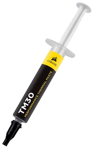 Vista 3 de Pasta térmica de rendimiento Corsair TM30 Impedancia térmica ultrabaja para CPU/GPU 3 gramos con aplicador, plateado para computadora