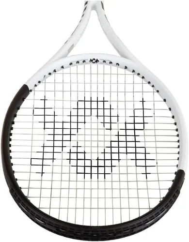 Vista 4 de Volkl Team Speed Prestrung - Raqueta de tenis blanca y negra