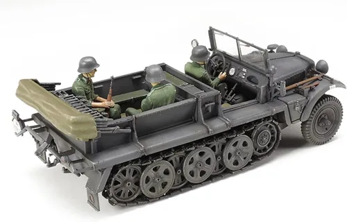 Vista 3 de Tamiya Modelos Alemanes 1 Ton Half-Track SD.KFZ.10 Kit
