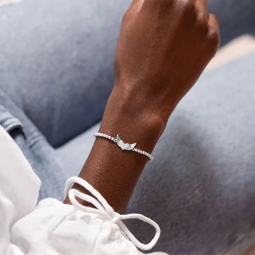 Vista 5 de Katie Loxton a Little Mantras - Pulsera elástica ajustable con dije para mujer.