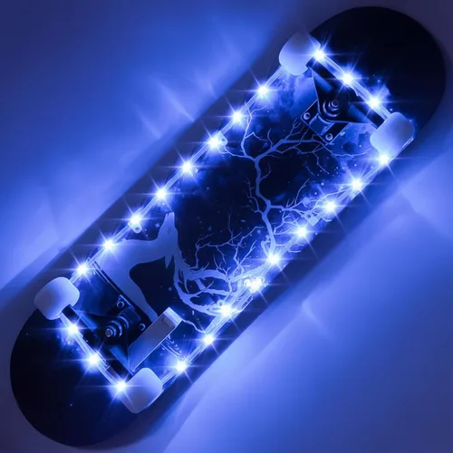 Vista 8 de LED Skateboard Light, Remote Control Skateboard Light, Longboard Light,Shortboard Light,16 Color Change by Yourself, Waterproof, Shockproof,Super