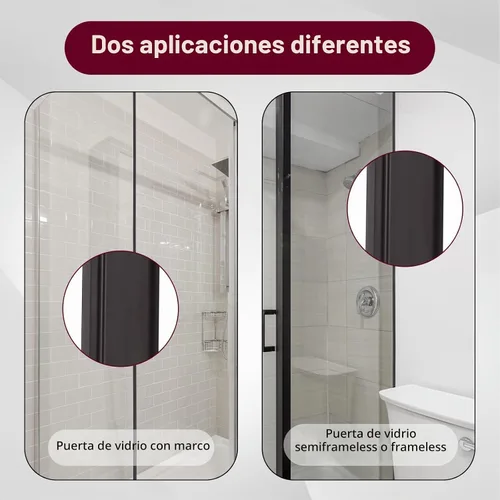 Vista 4 de Tira magnética para puerta de ducha, 63 pulgadas, inserto de ducha de tira