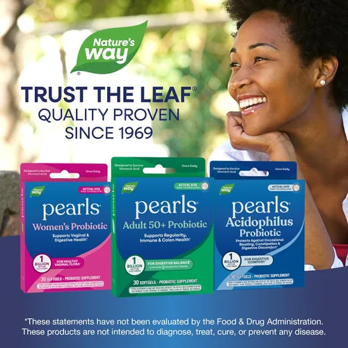 Vista 7 de Nature's Way Pearls - Probióticos para adultos mayores de 50 años, probióticos para la salud digestiva* Apoya la regularidad, la salud inmunológica