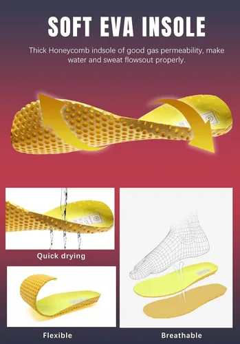 Vista 5 de WateLves Zapatos de agua para hombre y mujer, zapatos de natación para playa, descalzos, atléticos, de secado rápido, calcetines acuáticos