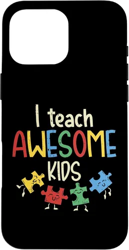 Vista 19 de iPhone 16 I Teach Awesome Kids Autismo Educación Especial Estuche para Maestro