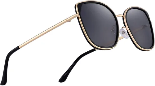 Vista 5 de gafas de sol polarizadas ojo de gato para las mujeres señoras marca tendencia sol gafas UV400