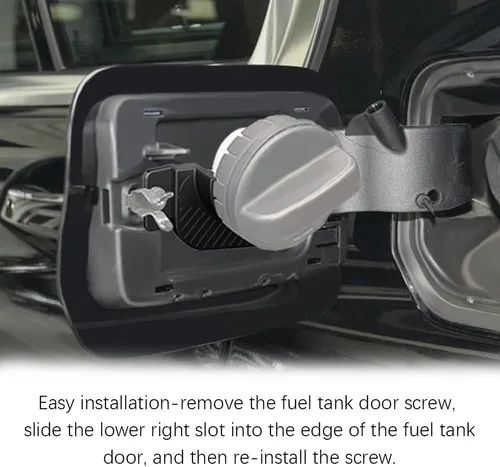 Vista 7 de HAOBO Soporte para tapa de gasolina compatible con Toyota Tacoma 2016-2024 3ª generación, accesorios exteriores automotrices, tapa de depósito
