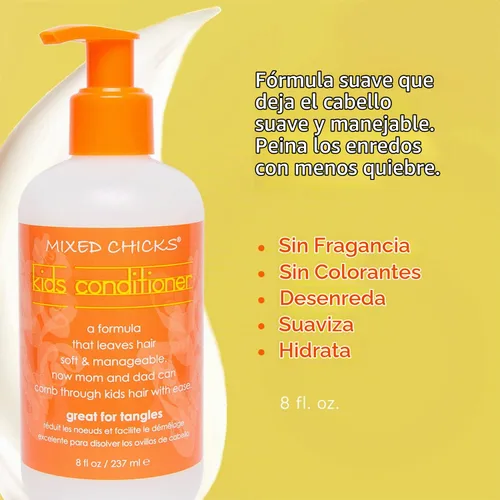 Vista 5 de Acondicionadored Mixed Chicks para niños, en un paquete de cuatro de 8 onzas