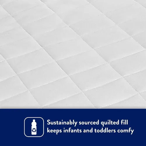 Vista 4 de Kolcraft Protector de colchón de cuna impermeable y ajustable, funda protectora de colchón y funda de cama infantil, duradera y cómoda, lavable a
