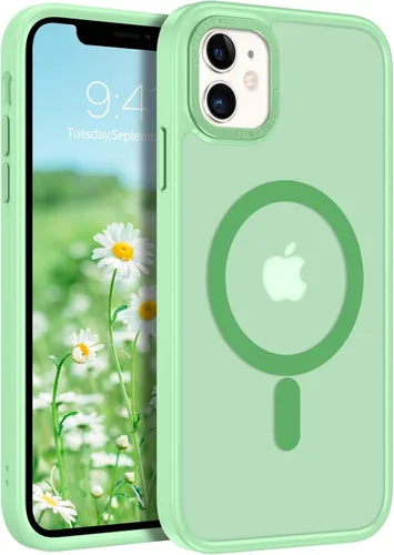 Vista 9 de BENTOBEN Funda para iPhone 11, Funda de teléfono para iPhone 11 Funda Magnética [Compatible con Mag Safe] Translúcida Mate Delgada Resistente a
