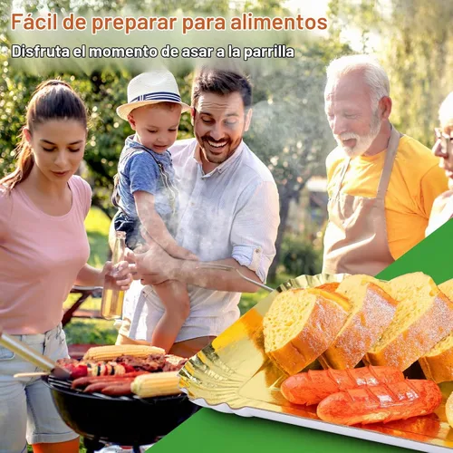 Vista 7 de 10 piezas de bandejas rectangulares doradas, de papel de cartón desechable resistente para platos, para elegante mesa de postres, exhibición