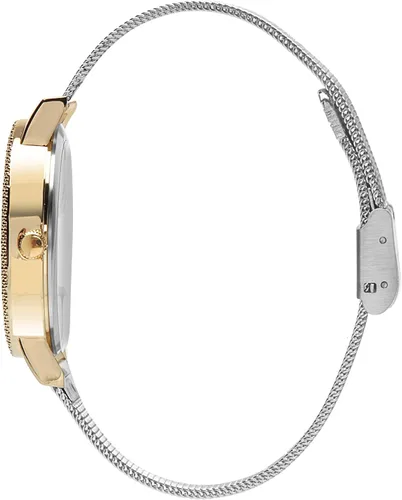 Vista 3 de Nicole Miller Reloj de pulsera para mujer, contemporáneo, informal, con correa de malla, movimiento de cuarzo, para mujer