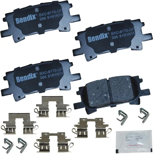 Vista 252 de Bendix Priority1 CFC154 - Juego de pastillas de freno de disco para Avanti II, Century, LeSabre, Regal, Riviera, chasis comercial, DeVille
