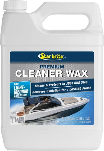Vista 6 de STAR BRITE Cera limpiadora de un solo paso con protección UV, elimina la tiza y la oxidación de fibra de vidrio, metales y superficies pintadas