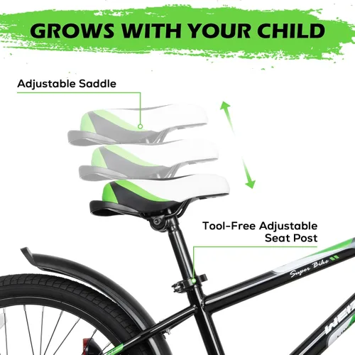 Vista 7 de WEIZE Kids Bike, 16 20 Inch Children Bicycle for Boys & Girls Ages 4-12 Years Old, Rider Height 41-62 Inch, Adjustable Seat & Handlebars, Coaster