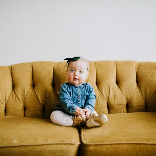 Vista 7 de Parker Baby Co. - Diademas suaves para bebé niña con lazos, paquete de 10