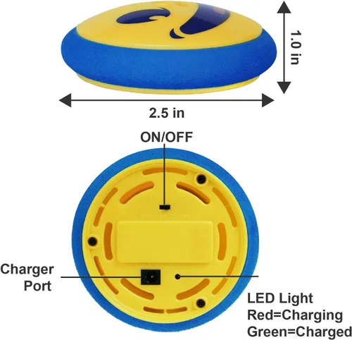 Vista 4 de Rechargeable Hover Air Hockey Puck and Paddles, Hover Puck for Any Flat Surface, 2Pcs Air Hockey Strikers