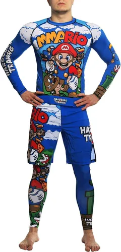 Vista 6 de Hardcore Training MMArio - Pantalones cortos de combate para artes marciales mixtas y artes marciales mixtas