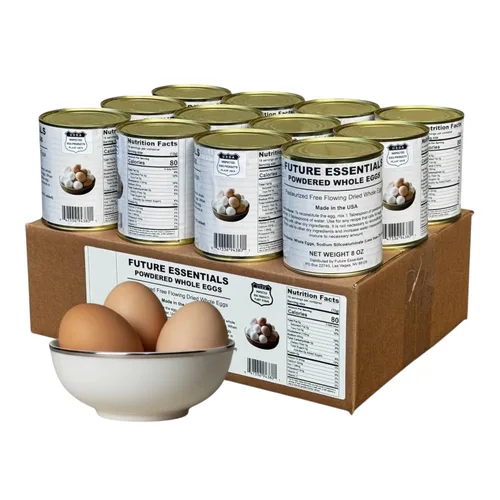 Vista 11 de Future Essentials - Huevos enteros en polvo, lata de 8 onzas, vida útil