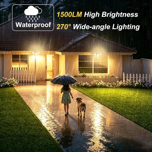 Vista 3 de Luz solar al aire libre del sensor de movimiento de la inundación