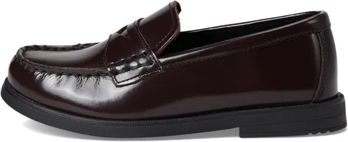 Vista 5 de Florsheim Mocasines Croquet Penny JR para niños pequeños y grandes Borgoña