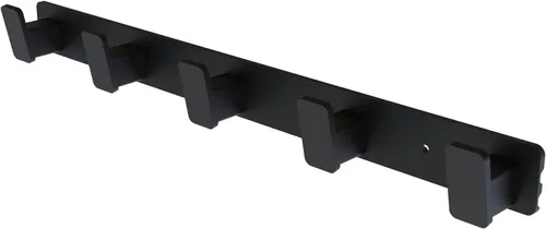 Vista 9 de Perchero de pared para abrigos y sombreros, ganchos de pared resistentes, gancho de metal para abrigos, toallas, sombreros, toallas, llaves y Negro