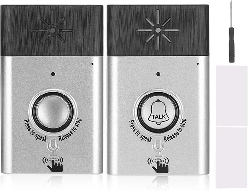 Vista 9 de Timbre de voz inteligente, intercomunicador de voz bidireccional para el hogar y la oficina, larga distancia y voz clara, seguridad para el hogar