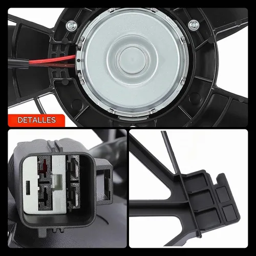 Vista 9 de A-Premium Conjunto de Ventilador de Enfriamiento del Radiador del Motor Compatible con Modelos Selectos de Dodge y Ram - Ram 1500 2009-2010, Ram