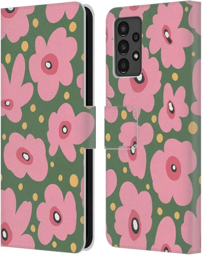 Vista 175 de Head Case Designs Officially Licensed Ninola Ditsy Flowers Yellow Nature Bold Leather Wallet Case Compatible with Samsung Galaxy A07 4G