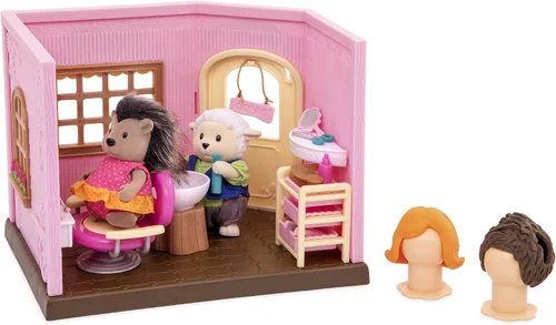 Vista 3 de Li'l Woodzeez Juego de teatro Honeysuckle con muebles y accesorios en miniatura - Colorido juego infantil para juegos imaginativos - Figuras