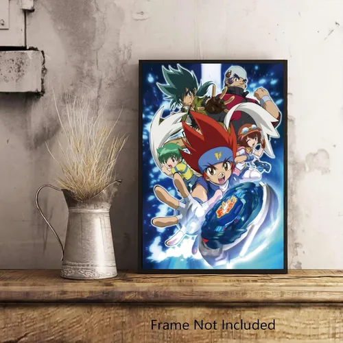 Vista 6 de Christ-EZ Anime Cartoons Beyblade Metal Fusion Cool Wall Decor Art Print Poster para la estética de la habitación - Póster mate sin marco regalo
