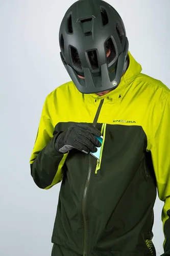 Vista 5 de Endura Traje de ciclismo impermeable SingleTrack para hombre, traje de lluvia MTB de una pieza