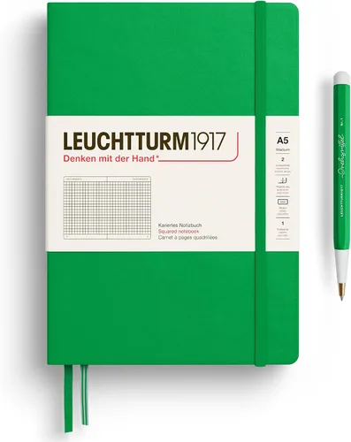 Vista 21 de LEUCHTTURM1917 373976 Cuaderno mediano (A5), tapa dura, 251 páginas numeradas, cereza, liso